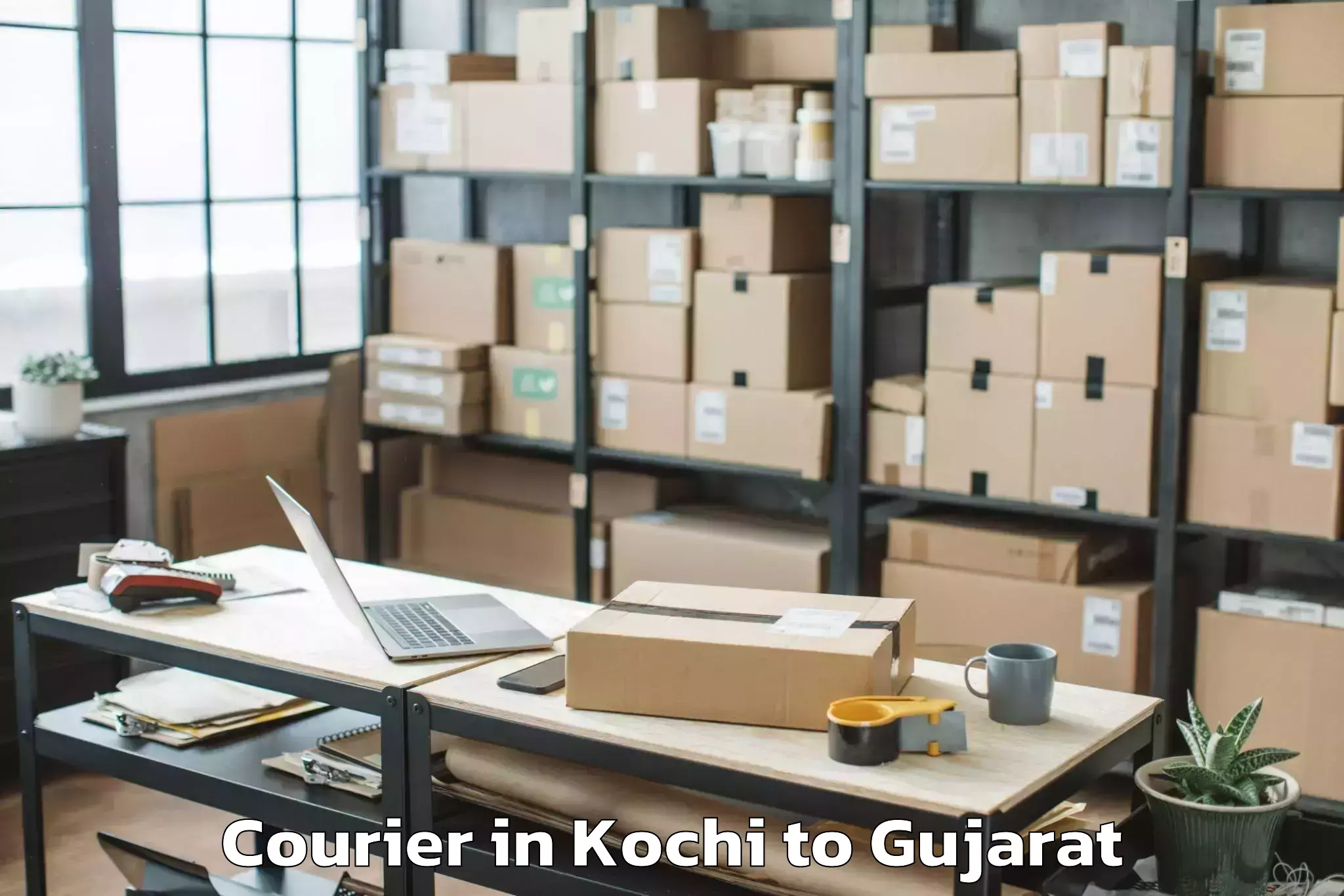 Get Kochi to Devgadh Baria Courier